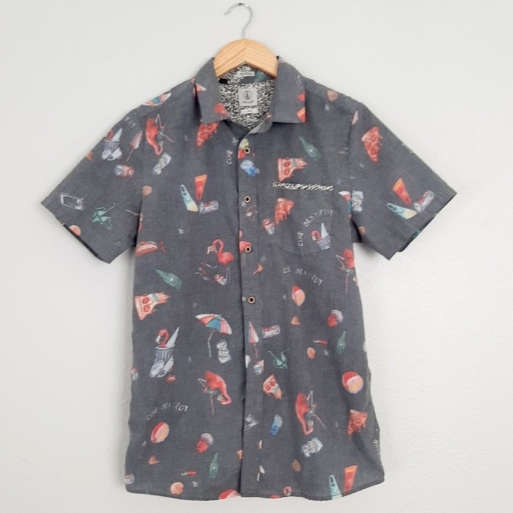 Volcom | "Club Destroy" short sleeve button up